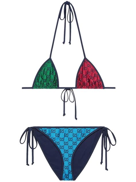 gucci gg triangle bikini.